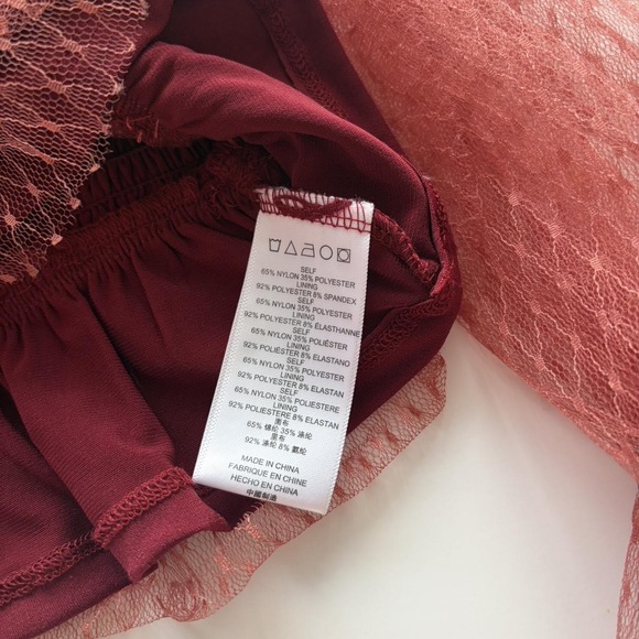 Anthropologie Puff Sleeve Top in Red - Picture 8 of 9